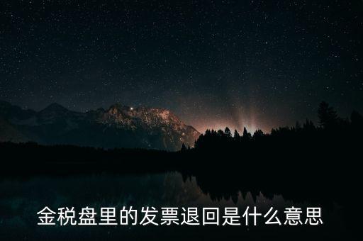 發(fā)票防回退是什么意思，發(fā)票退回是什么意思