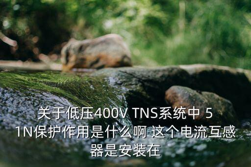 關(guān)于低壓400V TNS系統(tǒng)中 51N保護作用是什么啊 這個電流互感器是安裝在