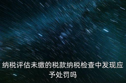 納稅評定稅款是什么，國稅作日常評估稅款繳滯納金比例是多少