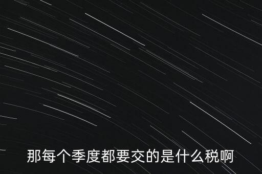 季度報什么稅，一般納稅人商業(yè)企業(yè)查賬征收月度季度分別要申報哪些稅種