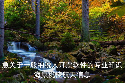 急關(guān)于一般納稅人開票軟件的專業(yè)知識?？刀惪睾教煨畔? class=