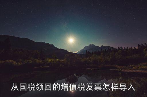 發(fā)票如何導(dǎo)入，從國稅領(lǐng)回的增值稅發(fā)票怎樣導(dǎo)入