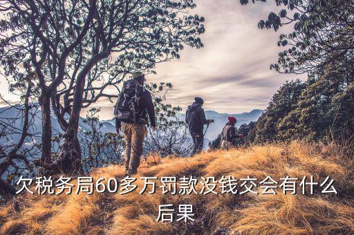 欠稅務(wù)局60多萬罰款沒錢交會(huì)有什么后果