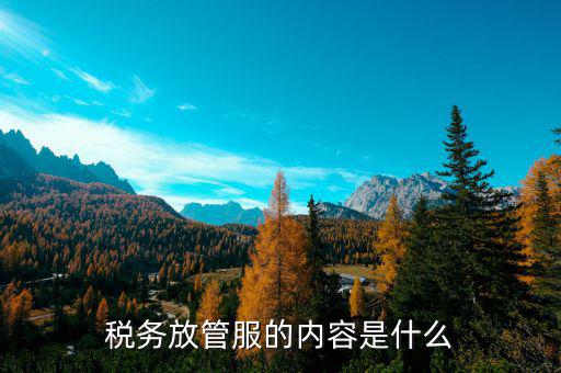 稅務(wù)部門(mén)如何落實(shí)放管服要求，稅務(wù)放管服的內(nèi)容是什么