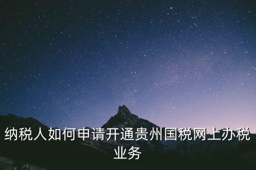 國稅如何開通網(wǎng)上辦稅資格，小規(guī)模納稅人第一次怎么開通網(wǎng)上報稅