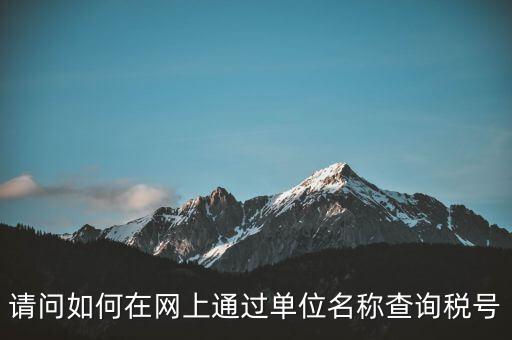 稅號如何查詢網(wǎng)站，怎么在網(wǎng)上查企業(yè)稅號