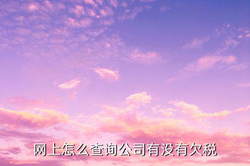 企業(yè)欠稅如何查詢，企業(yè)欠稅超過(guò)3年怎么查