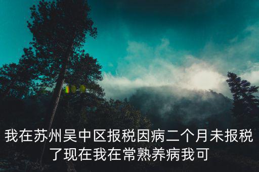 我在蘇州吳中區(qū)報稅因病二個月未報稅了現在我在常熟養(yǎng)病我可