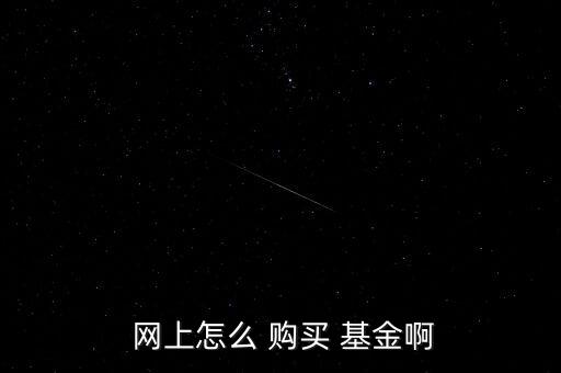  網(wǎng)上怎么 購買 基金啊