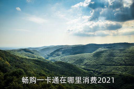  暢購(gòu)一卡通在哪里消費(fèi)2021