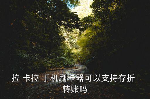 拉 卡拉 手機刷卡器可以支持存折 轉(zhuǎn)賬嗎