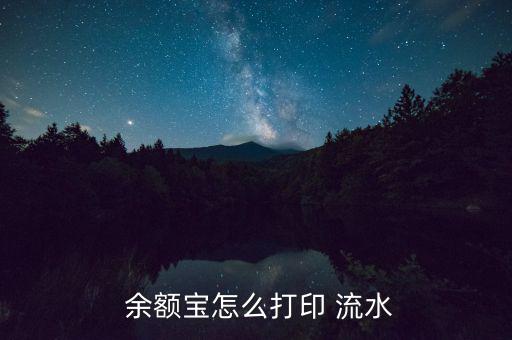 余額寶流水怎么查,余額寶能打印流水賬單在基金個(gè)人賬戶使用