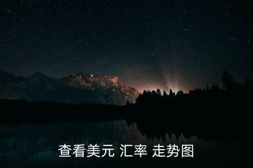 匯率走勢(shì)圖怎么看,外匯市場(chǎng)上的美元匯率變化如何看?