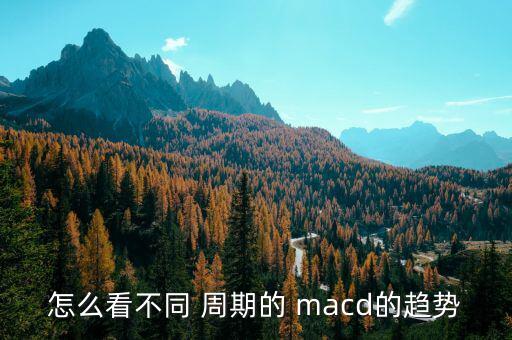 多周期怎么顯示macd,技術指標的使用方法和注意事項