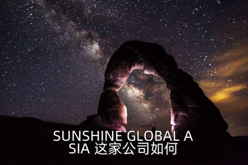 永信亞洲有限公司主要業(yè)務(wù)是什么，SUNSHINE GLOBAL ASIA 這家公司如何