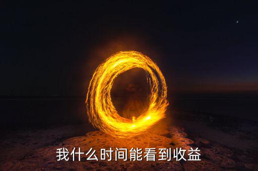 我什么時間能看到收益