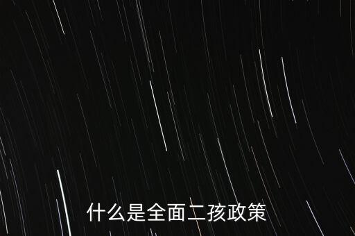 什么是全面二孩政策