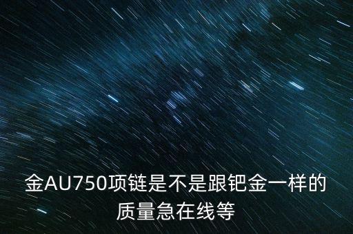 金AU750項(xiàng)鏈?zhǔn)遣皇歉Z金一樣的質(zhì)量急在線等