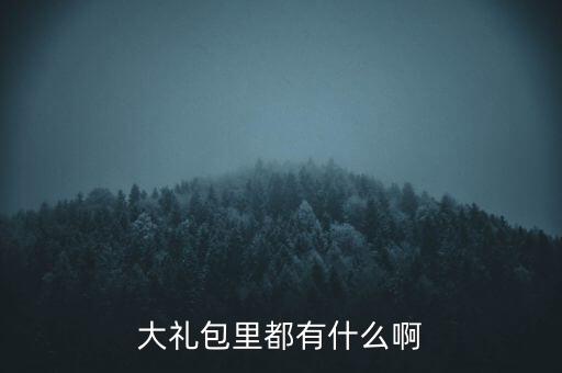 雙匯大禮包中有什么，大禮包里都有什么啊
