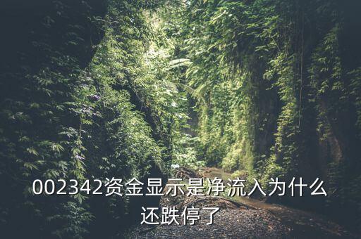 資金凈流入為什么還跌停，資金凈流入怎么還跌停了