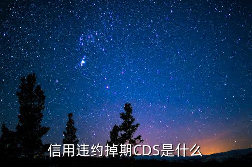 信用違約掉期CDS是什么