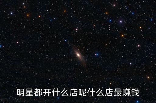 明星都投資什么，明星都開什么店呢什么店最賺錢