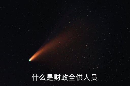 財政供養(yǎng)人員是什么意思，財政供給人員是什么意思