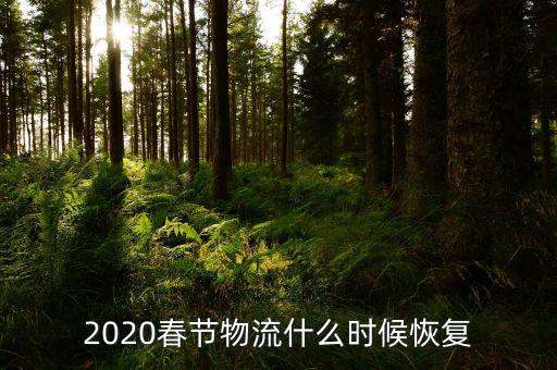 2020春節(jié)物流什么時(shí)候恢復(fù)