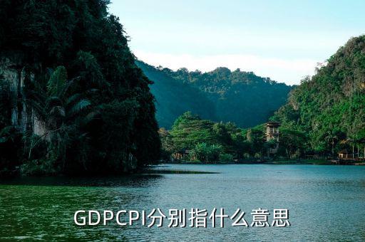 GDPCPI分別指什么意思