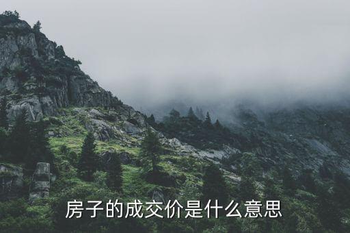 房價款是什么，房子的成交價是什么意思