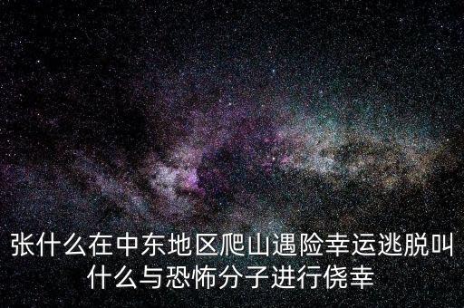 張什么在中東地區(qū)爬山遇險幸運逃脫叫什么與恐怖分子進行僥幸