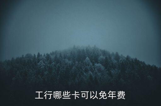 工行哪些卡可以免年費(fèi)