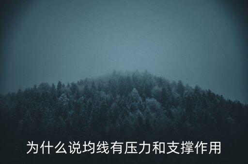 為什么說(shuō)均線有壓力和支撐作用