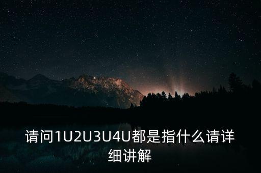 請問1U2U3U4U都是指什么請詳細講解