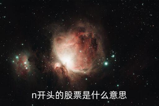 n開頭的股票是什么意思，股票名字前面有個大寫N是什么意思