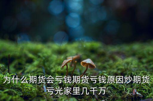 為什么期貨會(huì)虧錢期貨虧錢原因炒期貨虧光家里幾千萬(wàn)