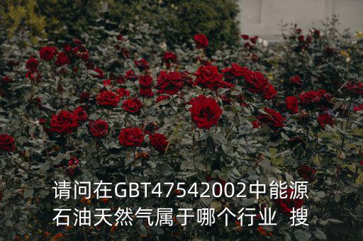 請(qǐng)問(wèn)在GBT47542002中能源石油天然氣屬于哪個(gè)行業(yè)  搜