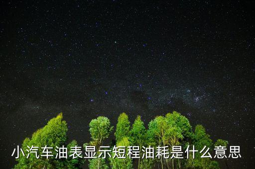 油耗顯示是指什么，請教專業(yè)人士瞬時油耗顯示是什么意思