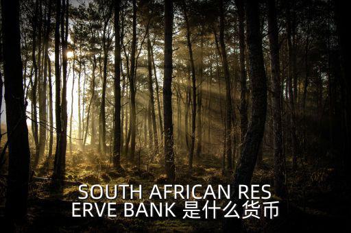 SOUTH AFRICAN RESERVE BANK 是什么貨幣