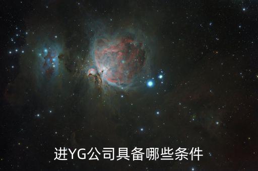 進(jìn)YG公司具備哪些條件