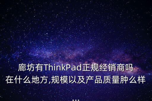 廊坊有ThinkPad正規(guī)經(jīng)銷商嗎在什么地方,規(guī)模以及產(chǎn)品質(zhì)量腫么樣...