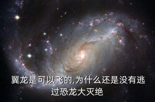  翼龍是可以飛的,為什么還是沒(méi)有逃過(guò)恐龍大滅絕