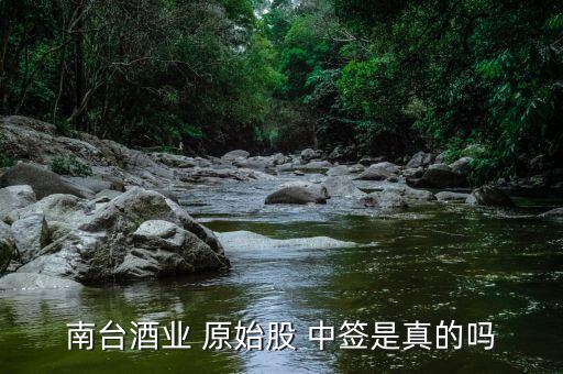 南臺(tái)酒業(yè) 原始股 中簽是真的嗎