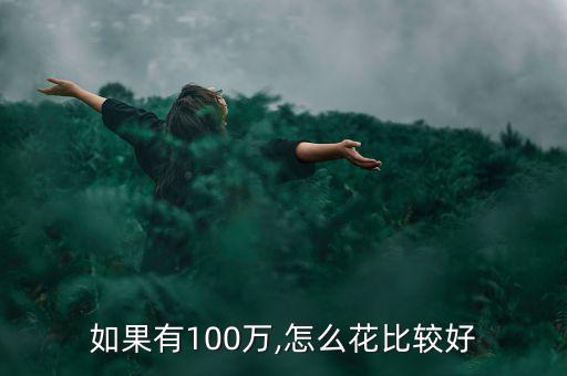 如果有100萬,怎么花比較好