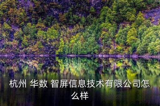 杭州 華數(shù) 智屏信息技術(shù)有限公司怎么樣