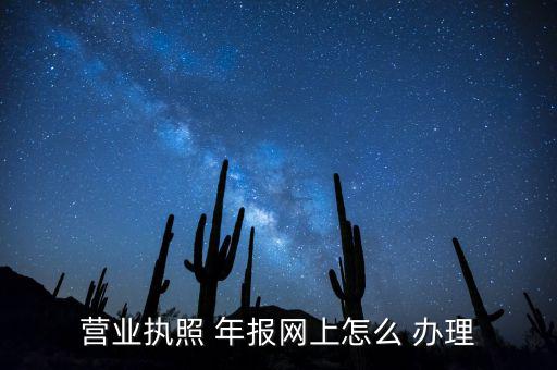 營(yíng)業(yè)執(zhí)照 年報(bào)網(wǎng)上怎么 辦理