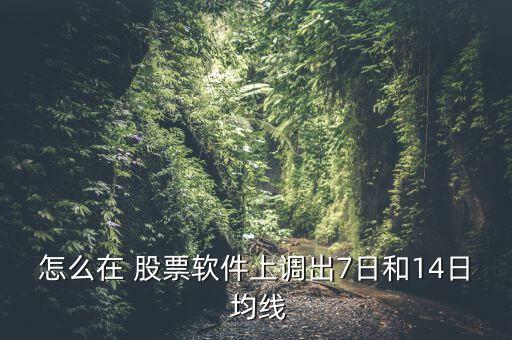 股票怎么增加均線,股票k線如何設置