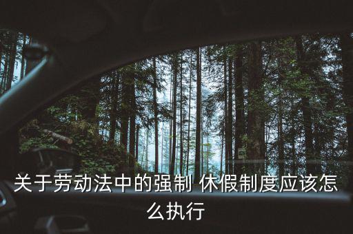 關于勞動法中的強制 休假制度應該怎么執(zhí)行