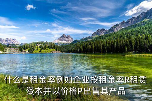 什么是租息率，什么是租金率例如企業(yè)按租金率R租賃資本并以價格P出售其產(chǎn)品