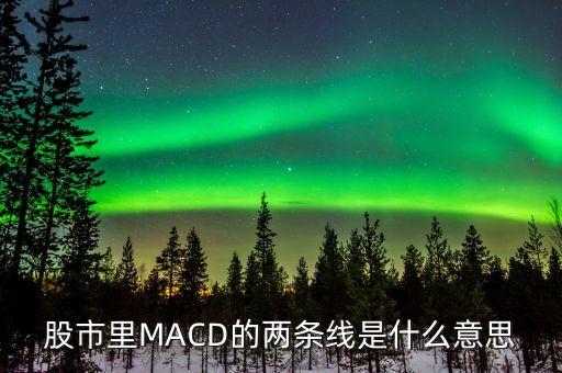 股市里MACD的兩條線是什么意思